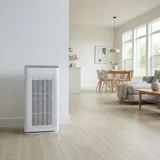 Large Winix air purifier in a bright open-plan living space
