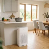 asset_607eb9c2639132dd Winix C909 air purifier near a kitchen counter where a meal has just been cooked