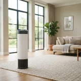 asset_627c956007284b40 Winix D480 air purifier in a large sunlit living room showing the open space it covers