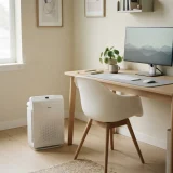 asset_90210ebca9710bd1 Winix A231 air purifier on the floor beside a desk in a home office